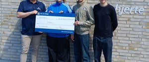 Martin Kanstrup Jensen sammen med de 3 initiativtagere.
